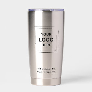 Your Logo   Business Corporate Modern Minimalist Insulated Tumbler