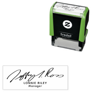 Your Logo Business   handwriting Signature Upload  Self-inking Stamp