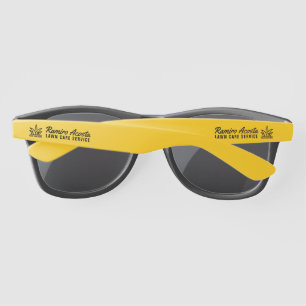 Your Logo Business Lawn Care Service Sunglasses