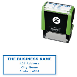 Your Logo Business | Modern Simple Return Address Self-inking Stamp