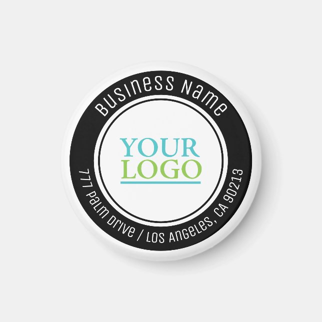 Your Logo, Business Name, Address, or Any Text Magnet (Front)