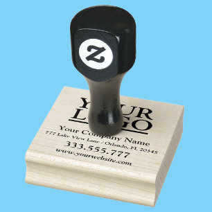 Your Logo Business Name, Address, Phone Rubber Stamp