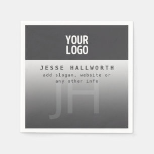 Your Logo, Business Name & Monogram  Napkin