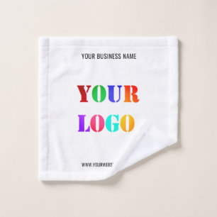 Your Logo Business Name Promotional Personalised Bath Towel Set