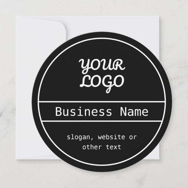 Your Logo & Business Name Unique Editable Design (Front)