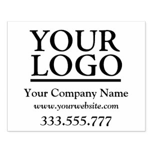 Your Logo, Business Name, Website, Phone Rubber St Stamp