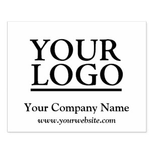 Your Logo, Business Name, Website Rubber Stamp