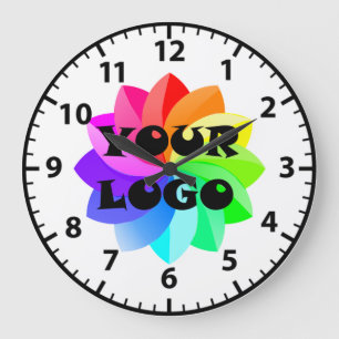 Your Logo Business Office Acrylic Wall Clock