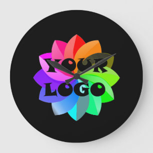 Your Logo Business Office Acrylic Wall Clock