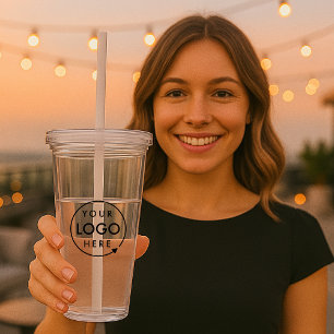 Your Logo Business Professional Corporate Swag Acrylic Tumbler