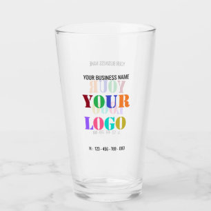 Your Logo Business Promotion Personalised Glass
