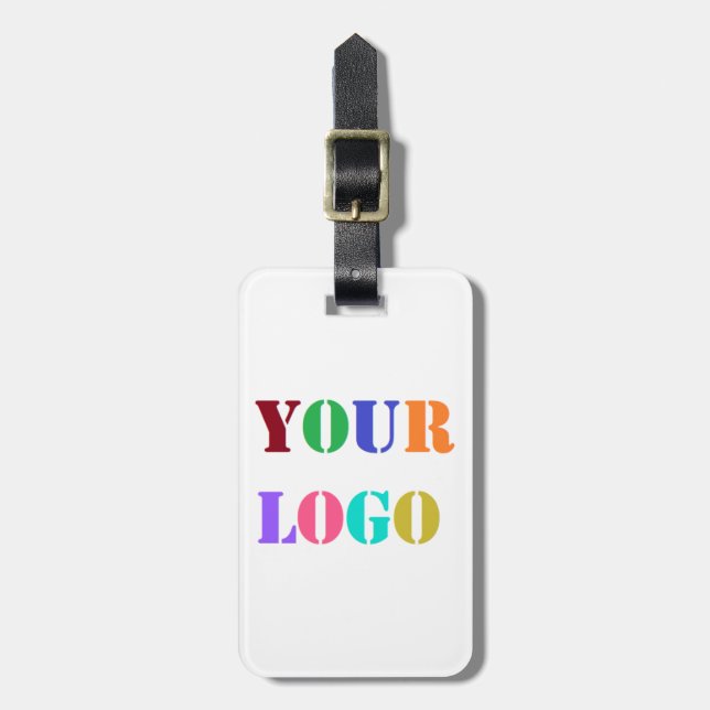 Your Logo Business Promotional Personalised Modern Luggage Tag (Front Vertical)