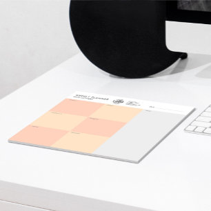 Your Logo Colourful Simple Undated Weekly Planner Notepad