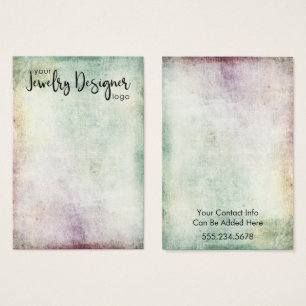 Your Logo Colourful Vintage Earring Holder Card