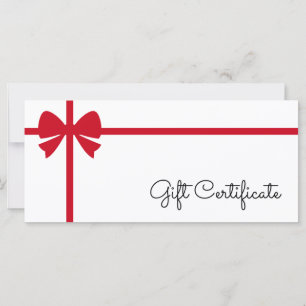 Your Logo Custom Business Gift Certificate