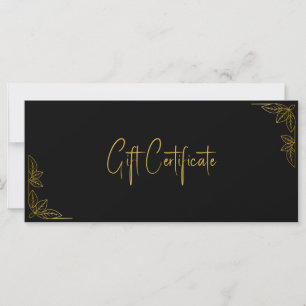 Your Logo Custom Business Gift Certificate