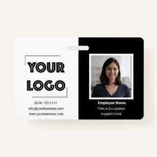 Your Logo Custom Business Marketing Employee ID Badge