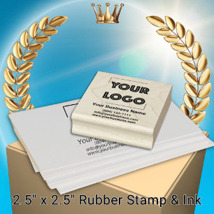 Your Logo Custom Business Marketing Rubber Stamp