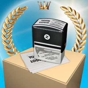 Your Logo Custom Business Marketing Self-inking Stamp