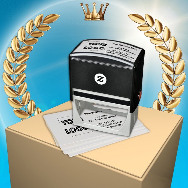 Your Logo Custom Business Marketing Self-inking Stamp (Creator Uploaded)