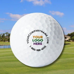 Your Logo Custom Company Promotion Website  Golf Balls