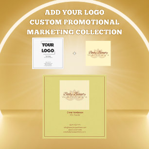 Your Logo Custom QR Code Marketing Square Business Card