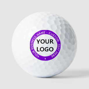 Your Logo Custom Text and Colours Stamps Golf Ball