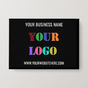 Your Logo Custom Text Business Promotional Button