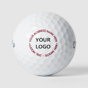 Your Logo Custom Text Golf Balls Stamps Example