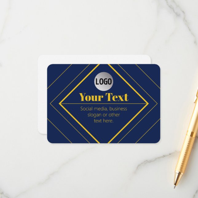 Your Logo & Customisable Design Template (Front/Back In Situ)