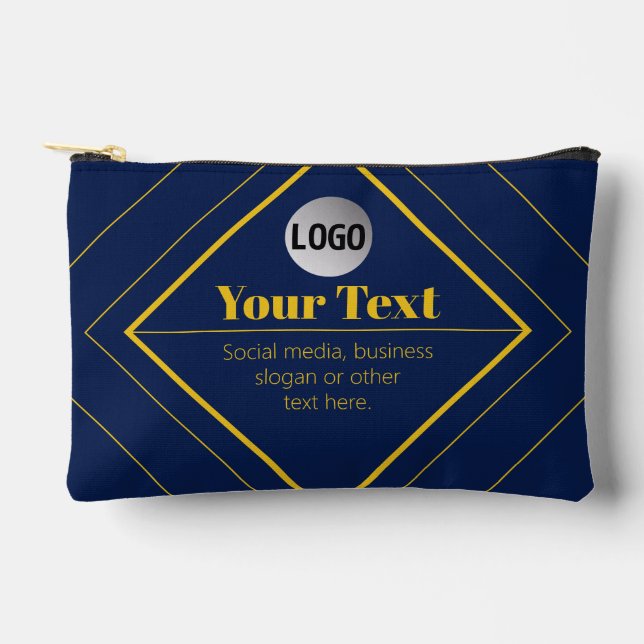 Your Logo & Customisable Design Template Accessory Pouch (Front)