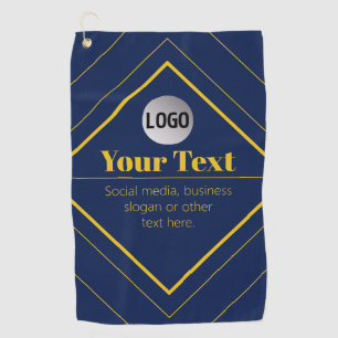 Your Logo & Customisable Design Template Golf Towel