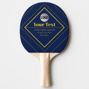 Your Logo & Customisable Design Template Ping Pong Paddle