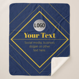 Your Logo & Customisable Design Template Sherpa Blanket