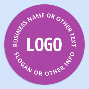 Your Logo & Customisable Text   Purple Violet