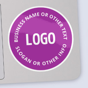 Your Logo & Customisable Text   Purple Violet
