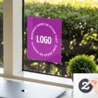 Your Logo & Customisable Text | Purple Violet