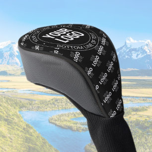 Your Logo & Customisable Text with Logo Pattern Golf Head Cover