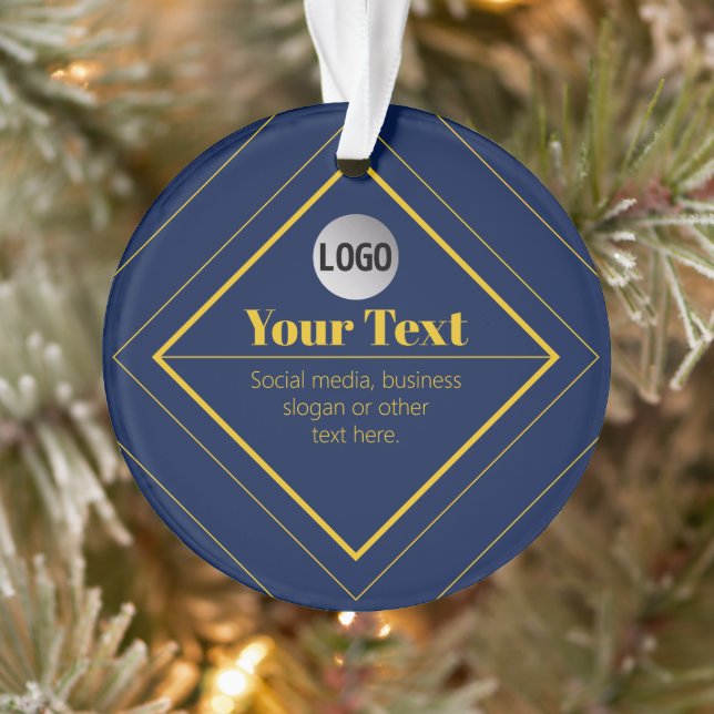 Your Logo & Customizable Design Template Ornament (Tree)
