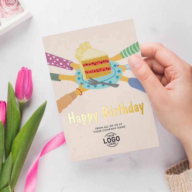 Your Logo Cute Cake From All Business Birthday (Creator Uploaded)