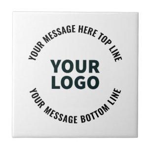 Your Logo Design or Image   Bold Editable Text Tile