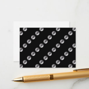 Your Logo, Design or Photo Tiled Diagonally  Enclosure Card