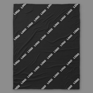 Your Logo, Design or Photo Tiled Diagonally Fleece Blanket