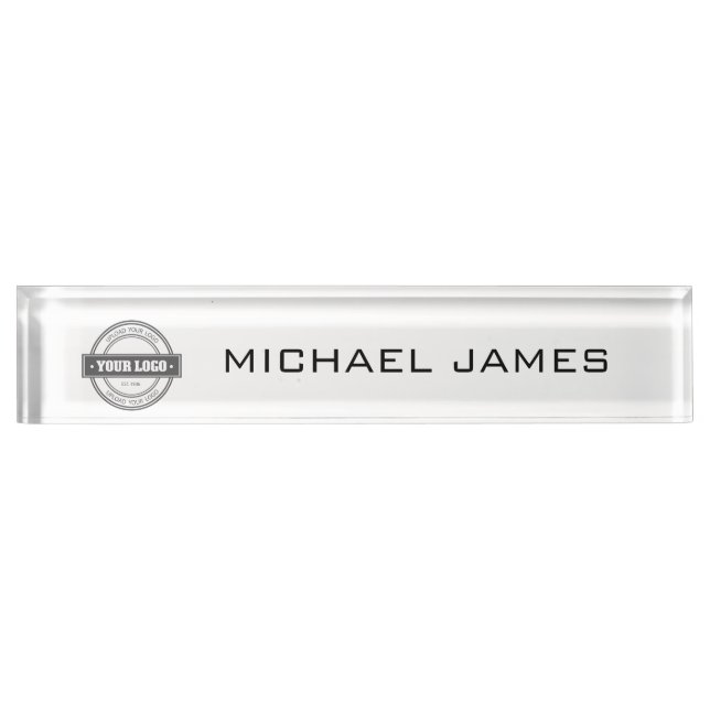 Your Logo Desk Nameplate (Front)