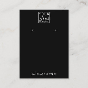 Your Logo Earring and Necklace Display Holder Business Card