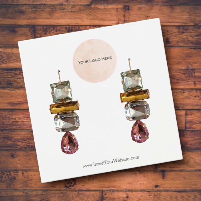 Your Logo Earring Display Card (Creator Uploaded)