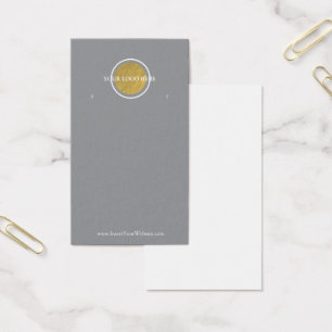 Your Logo Earring Display Card