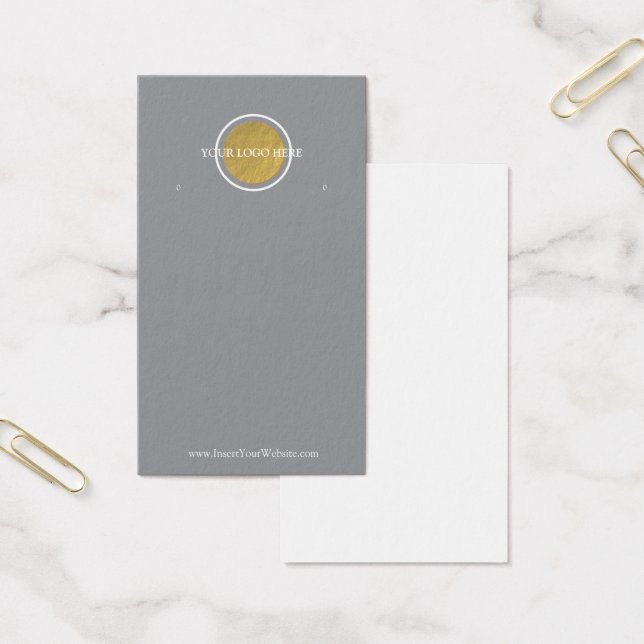 Your Logo Earring Display Card (Office)