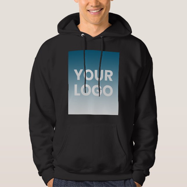 Your Logo & Editable Background Colour Gradient  Hoodie (Front)