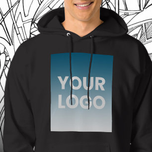 Your Logo & Editable Background Colour Gradient Hoodie
